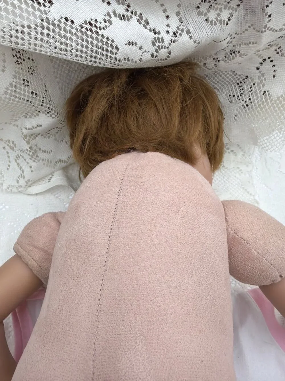 Reborn Baby Doll Brown Hair Pink Outfit & Accessories Pre-Owned W Flaws 20